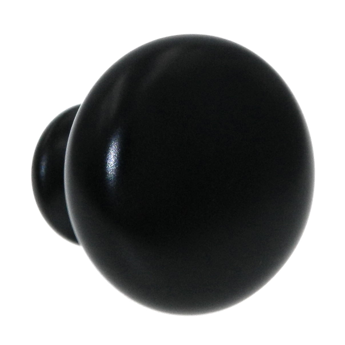 Amerock Anniversary Matte Black 1 1/8" Mushroom Cabinet Pull Knob BP853MB