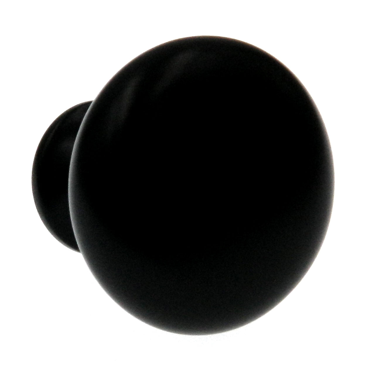 Amerock Anniversary Matte Black 1 1/8" Mushroom Cabinet Pull Knob BP853MB