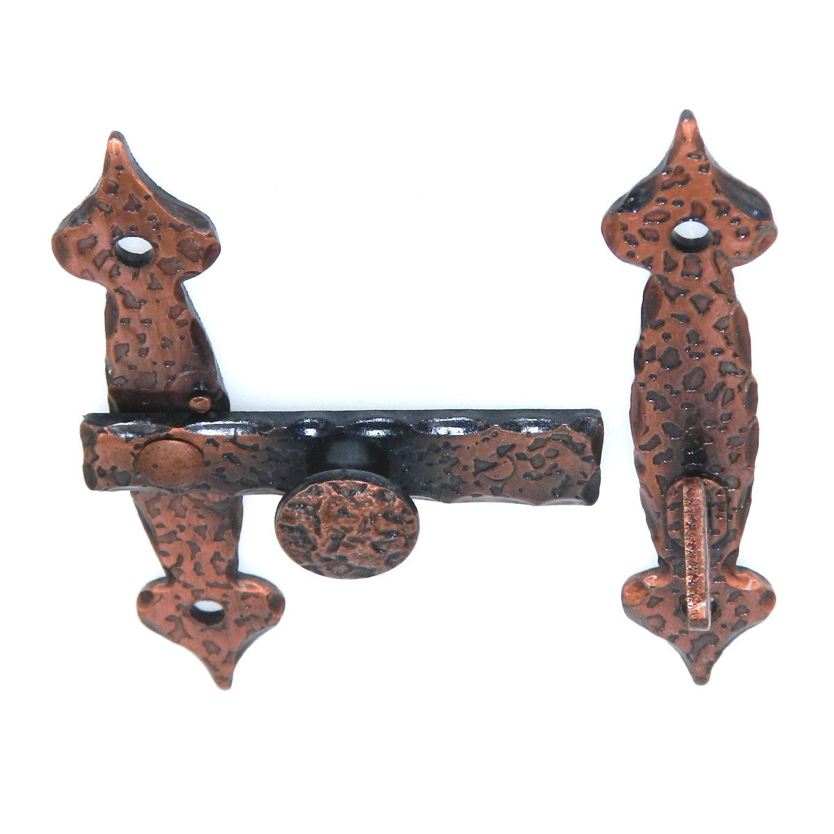 Vintage Amerock Colonial Antique Copper 3-1/4" Steel Cabinet Bar Latch Flush BP8572-AC