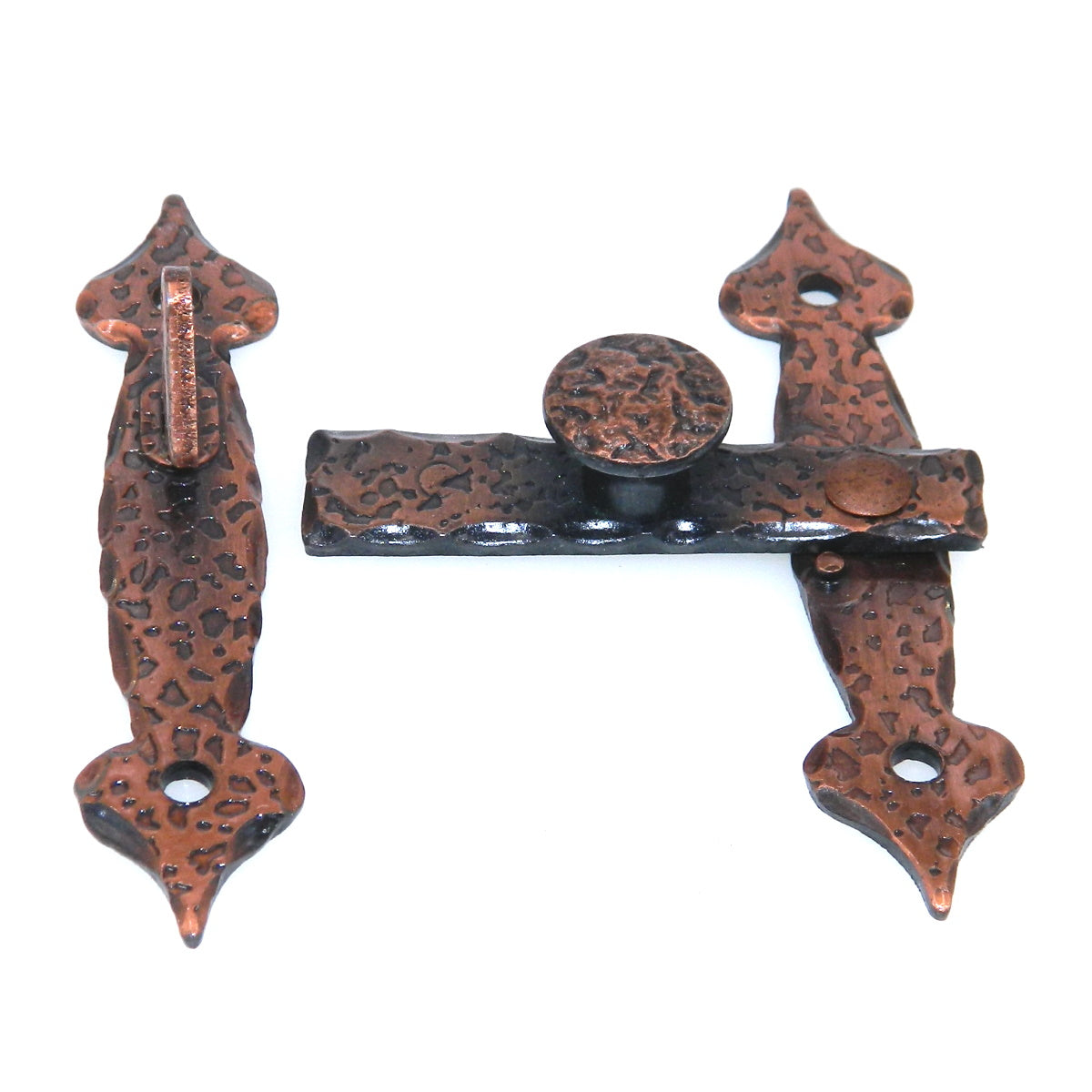 Vintage Amerock Colonial Antique Copper 3-1/4" Steel Cabinet Bar Latch Flush BP8572-AC