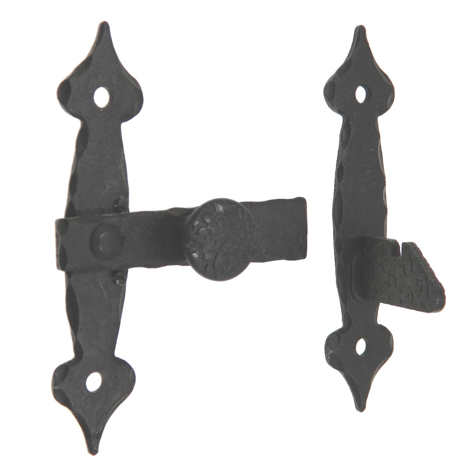 Amerock Colonial Black Cabinet Door Bar Latch For 3/8" Offset Doors BP8574-CB