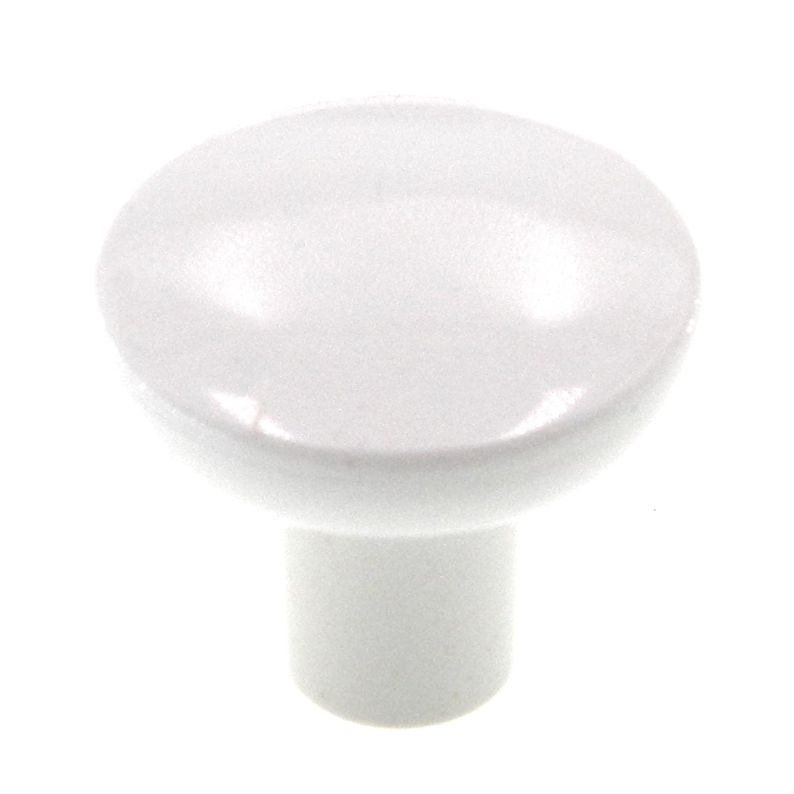 Amerock Elan White 1-1/8" Round Plastic Cabinet Knob Pull BP8683-PW