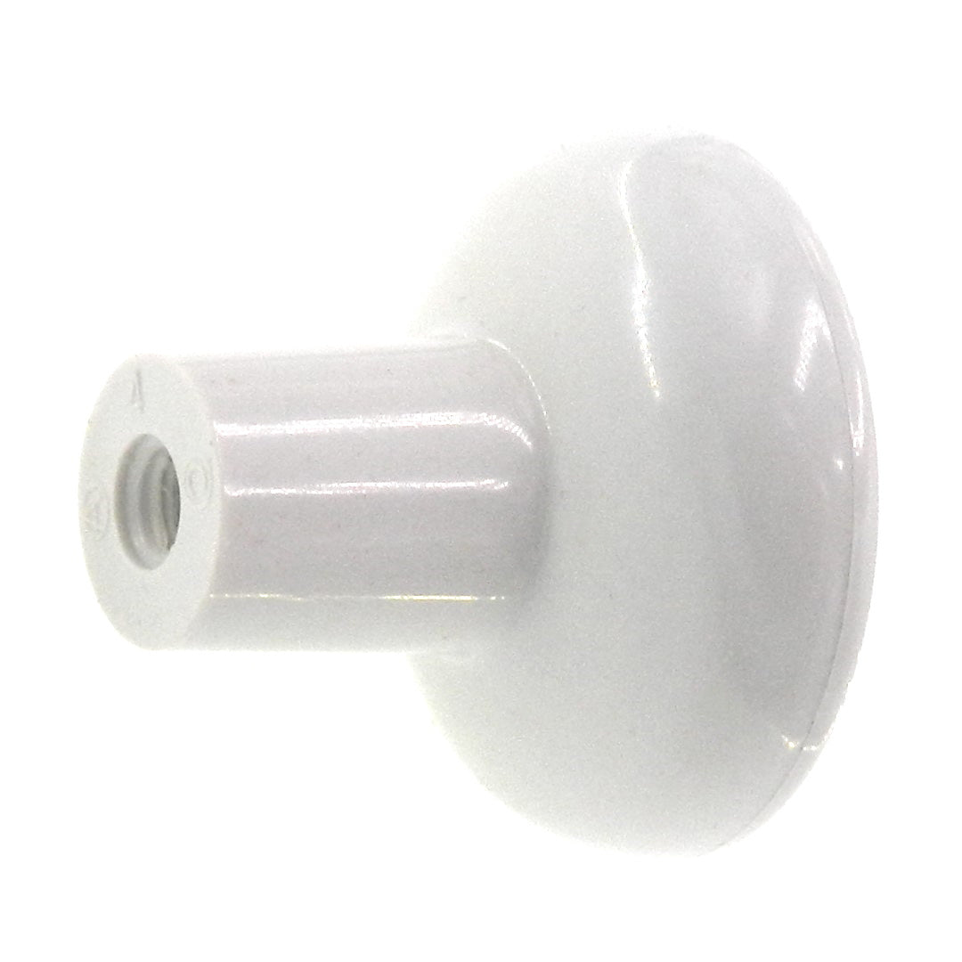 Amerock Elan White 1-1/8" Round Plastic Cabinet Knob Pull BP8683-PW