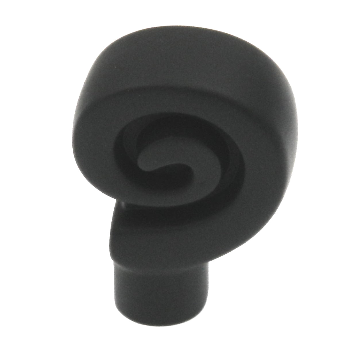 Amerock Swirl'Z Flat Black 1 1/8" Novelty Cabinet Pull Knob BP9339FB