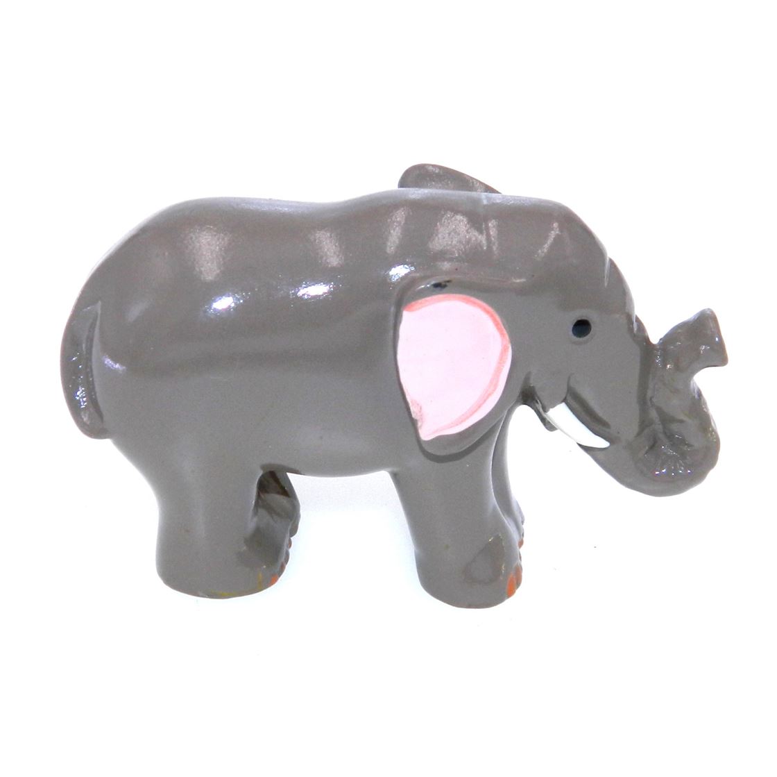 Amerock Kid'Z Hand Painted 2 1/2" Gray Elephant Cabinet Knob BP9369-HP