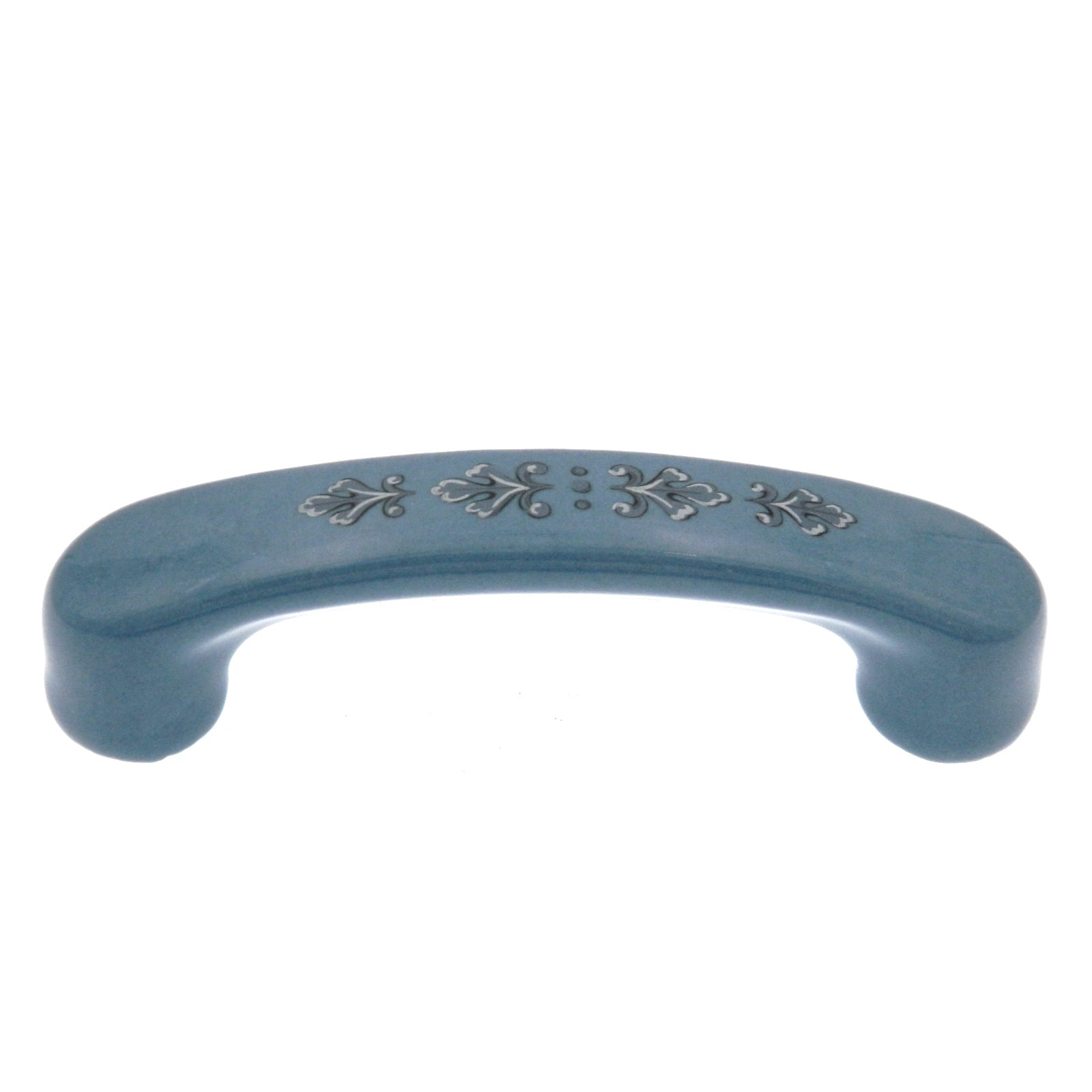 Amerock Hardware 3"cc Ceramic Cabinet Handle Pull in Gray on Blue BP937-CB1