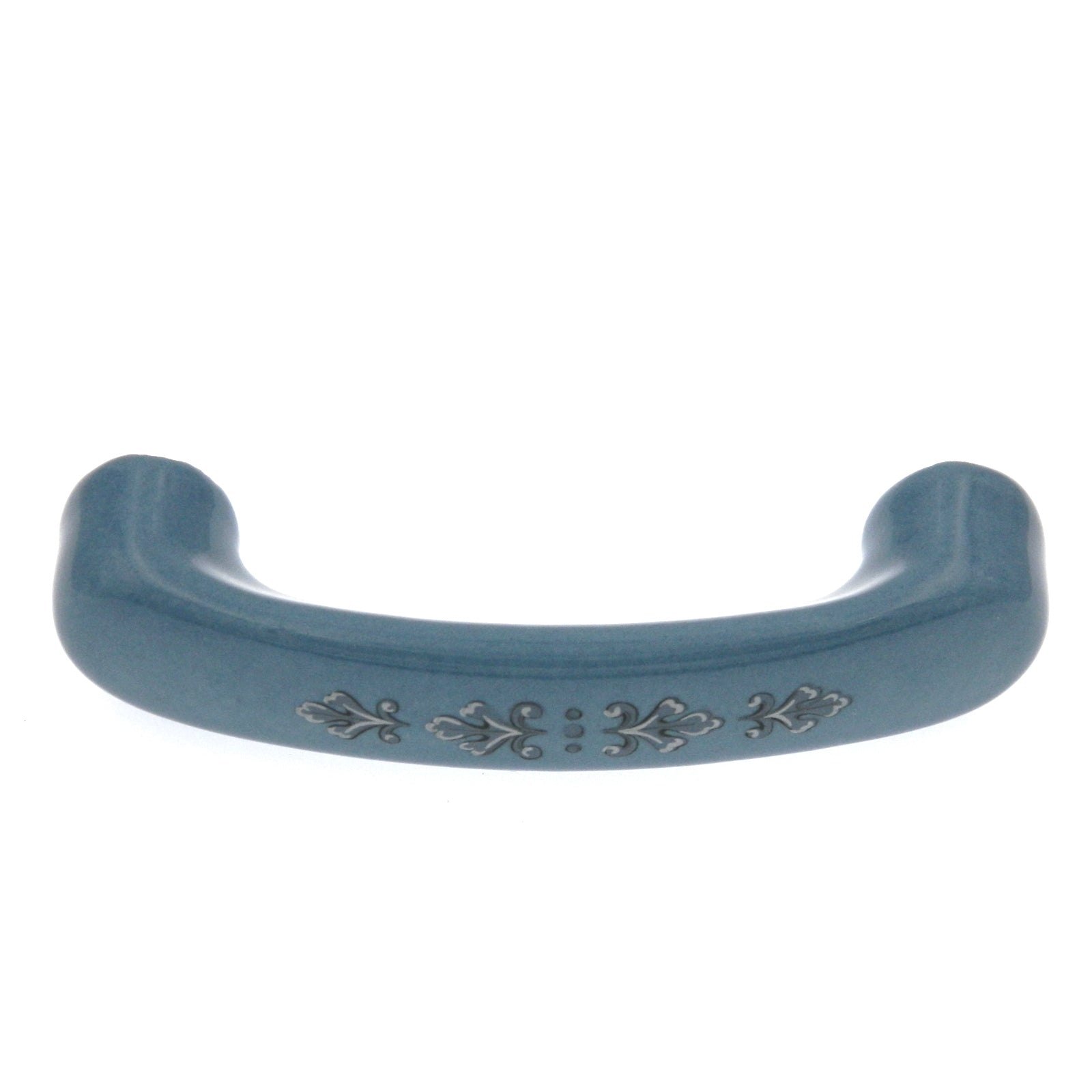 Amerock Hardware 3"cc Ceramic Cabinet Handle Pull in Gray on Blue BP937-CB1