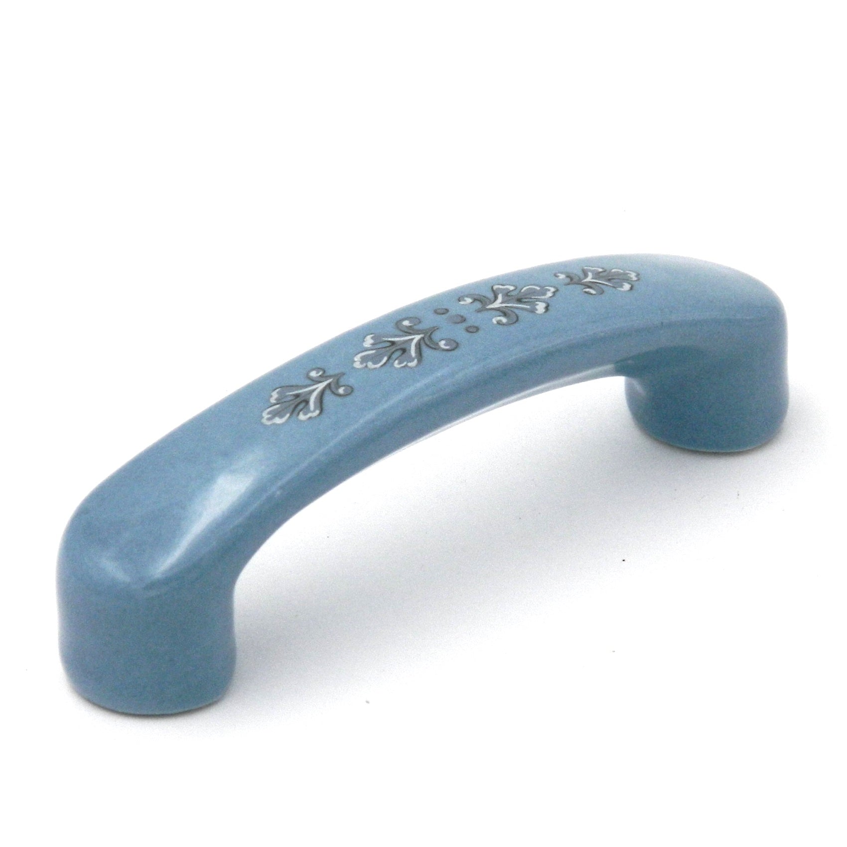 Amerock BP937-CB1 Vintage Blue Ceramic Cabinet Handle 3 Inch Centers 10 Pack