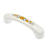 Amerock Hardware 3"cc Ceramic Cabinet Handle Pull in White, Yellow BP937-CW2