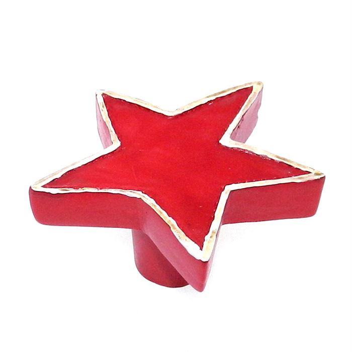 Amerock Hero'Z Hand Painted 1 7/8" Red American Star Cabinet Knob BP9393-HP