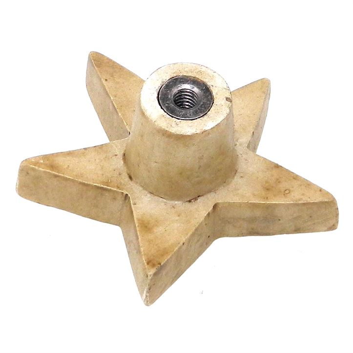 Amerock Hero'Z Hand Painted 1 7/8" White American Star Cabinet Knob BP9394-HP