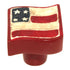 Amerock Hero'Z Hand Painted American Flag 1 3/8" Cabinet Knob BP9396-HP