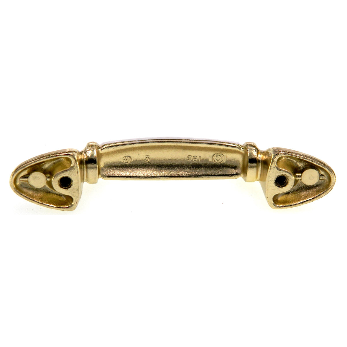 Amerock 3"cc Polished Brass Cabinet Handle Pull Ceramic Center BP981-3CW