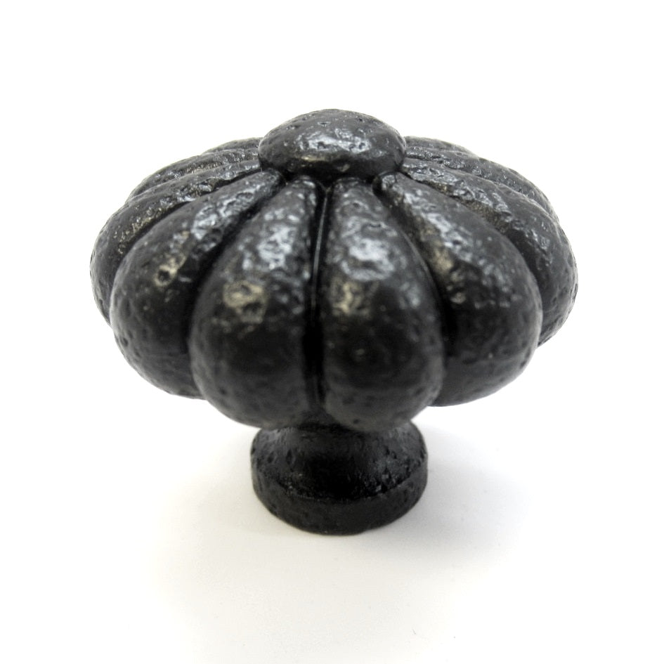 Ancient Treasures Rustic Hammered Floral Black 1 1/2" Pull Knob C012BLK