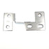 Pair of Washington Polished Chromium Knife-Pivot Pin Hinges,3/4" Partition Frame