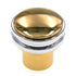 FKI Hardware Period Brass Solid Brass Chrome 1 1/4" Two Tone Cabinet Knob C145