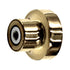 FKI Hardware Period Brass 1" Two-Tone Solid Brass Chrome Cabinet Knob C152