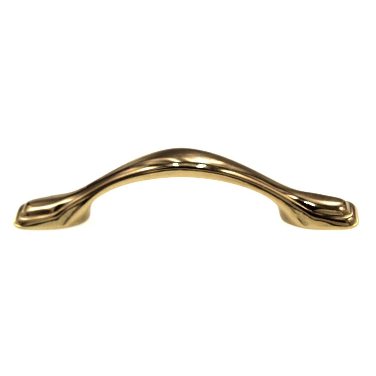 Belwith FKI Hardware Solid Brass Cabinet Pull 3" Ctr Polished Brass C17-PB