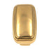 Keeler Solid Brass Polished Brass Rectangular Cabinet Solid Brass Knob C21