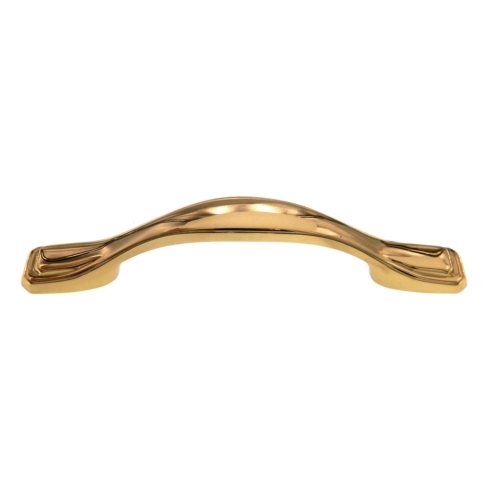 Belwith Solid Brass Footed 3" Ctr. Cabinet Arch Pull Handle C24