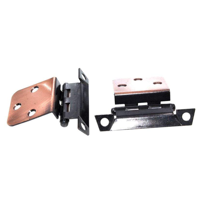 National Lock Old Copper Face Mount Variable Overlay Cabinet Hinges C386-10D