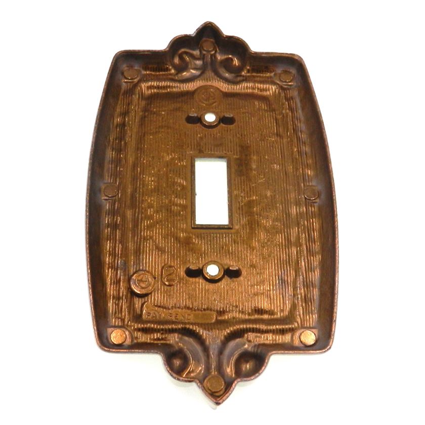 Vintage Amerock Bonaventure Wall Single Light Switch Plate Regency White 8881-RW