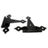 Lawrence 6" Black Ornamental T Hinge Strap Gate Hinge 2 Pack C968S-19