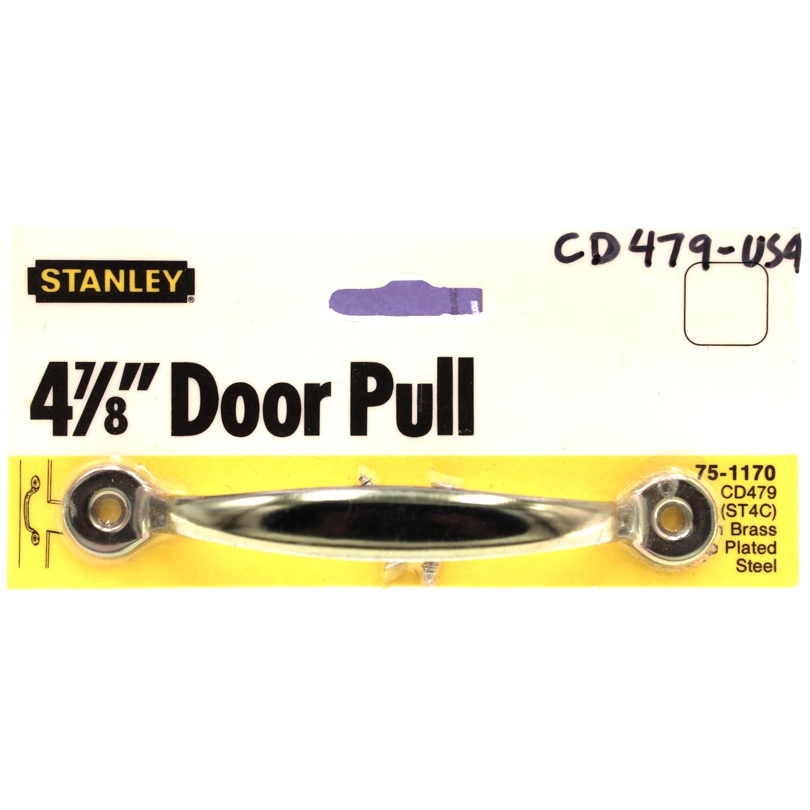 Stanley Satin Brass Shed Screen Door Pull 4 1/4" Ctr CD479-US4 75-1170