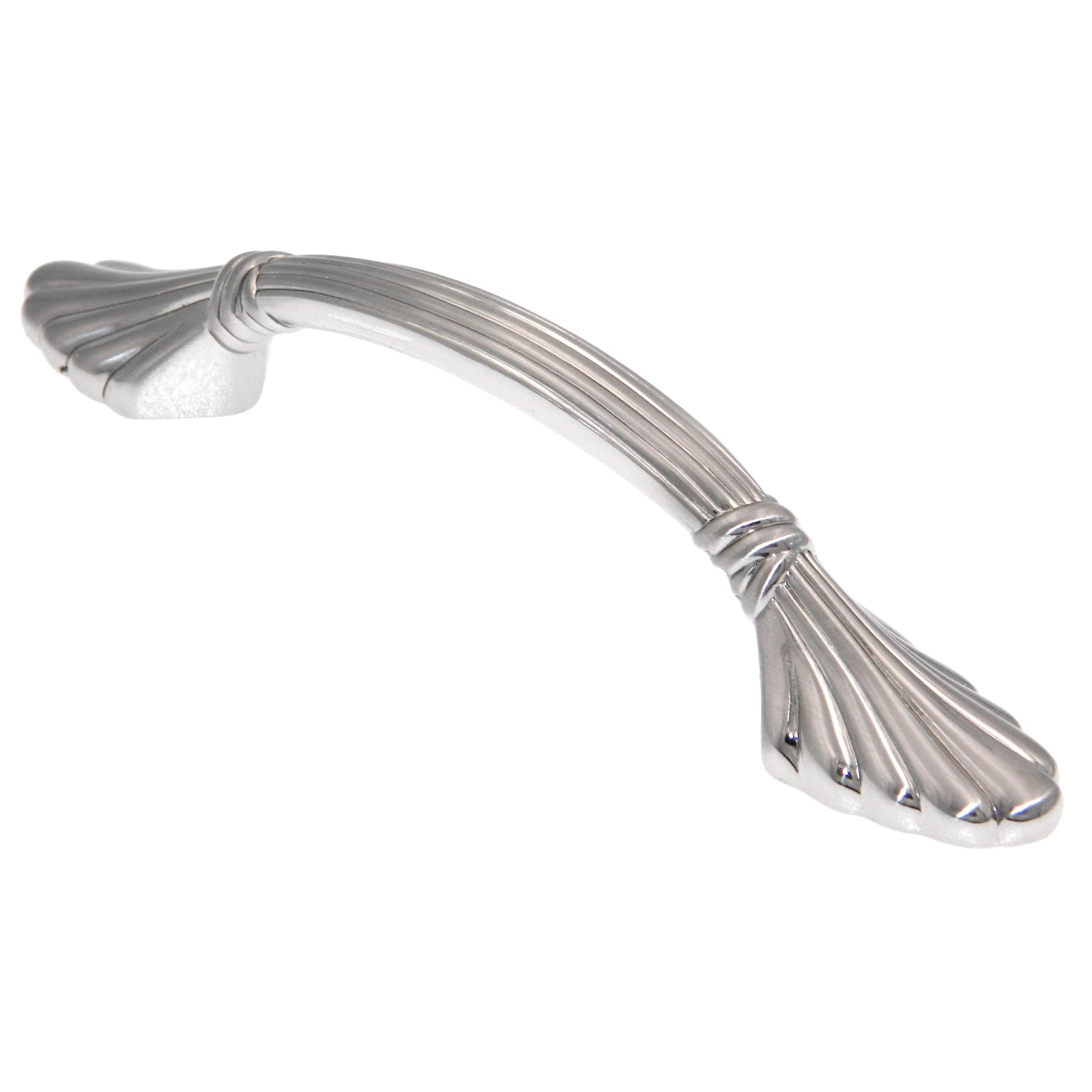 Amerock Natural Elegance Sterling Nickel 3" Center to Center Cabinet Handle Pull BP1333G9