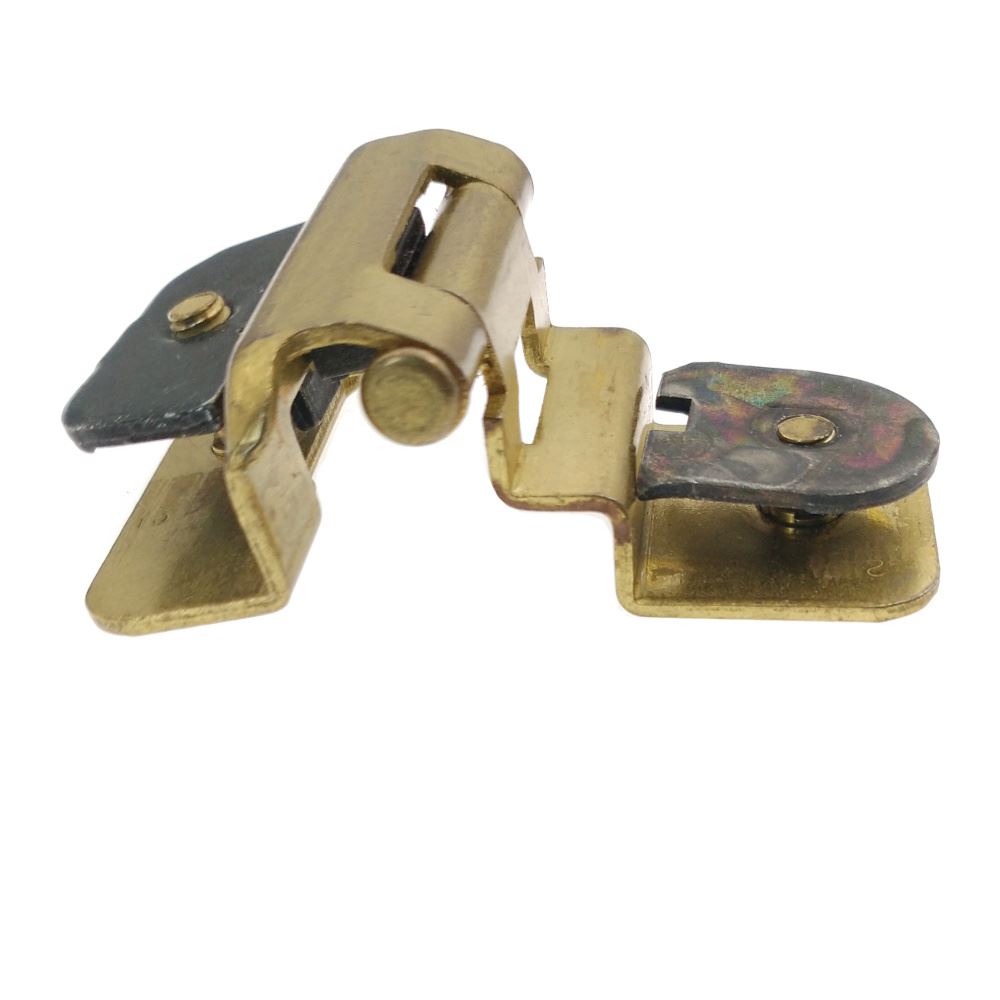 Amerock Double Demountable Cabinet Hinge 3/8" Inset Polished Brass CM8700-3