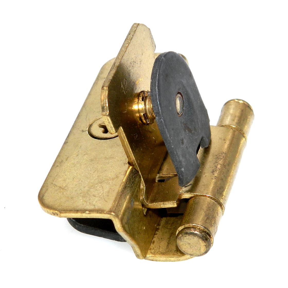 Double Demountable Cabinet Hinge 1/4" Overlay Polished Brass CM8701-3