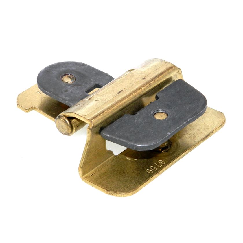 Double Demountable Cabinet Hinge 1/4" Overlay Polished Brass CM8701-3