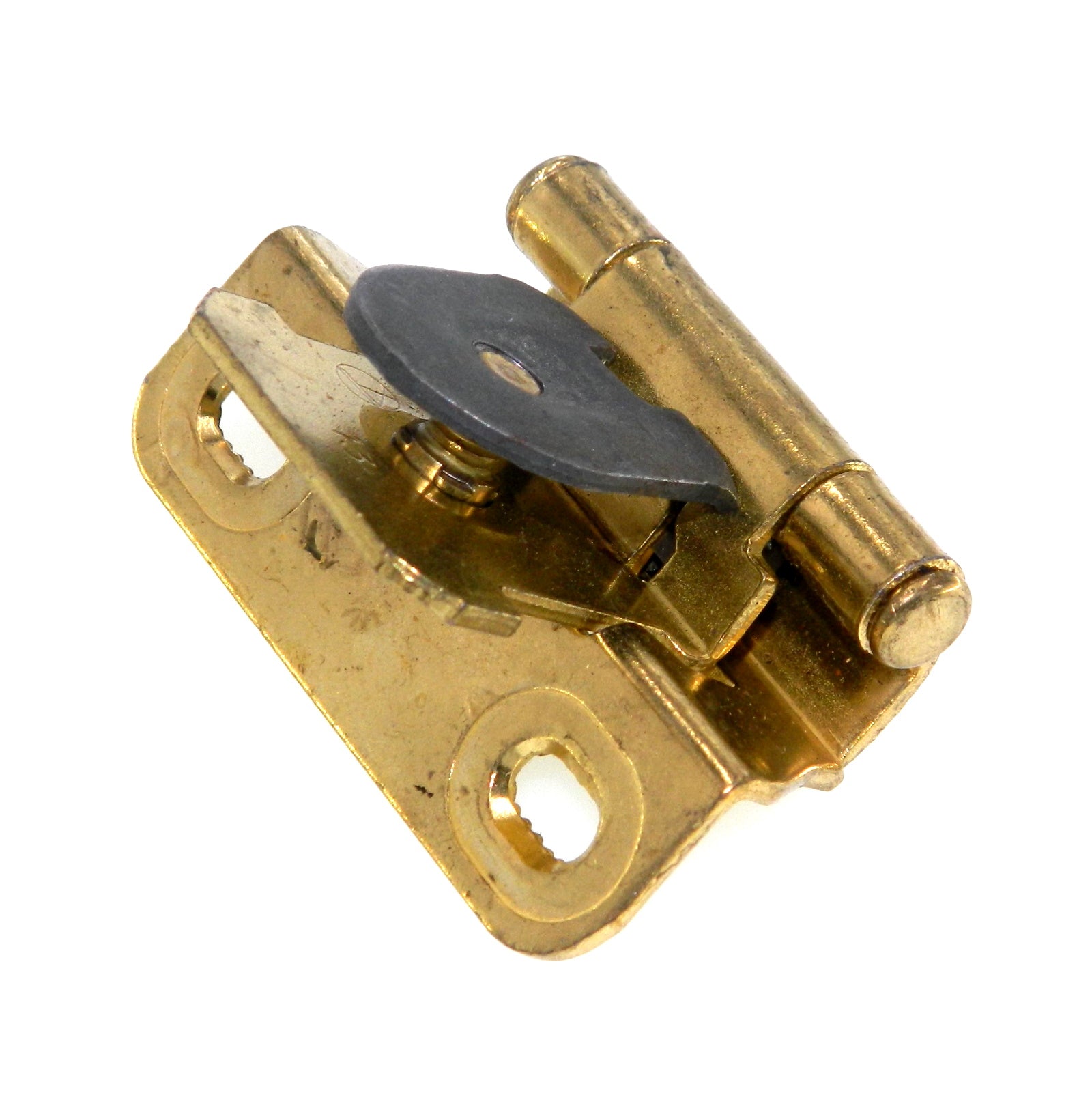 Single Demountable Cabinet Hinge 1/4" Overlay, Polished Brass CM8715-3