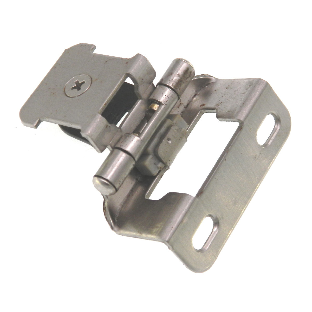 Single Demountable Cabinet Hinge 1/2" Overlay, Sterling Nickel CM8719-G9