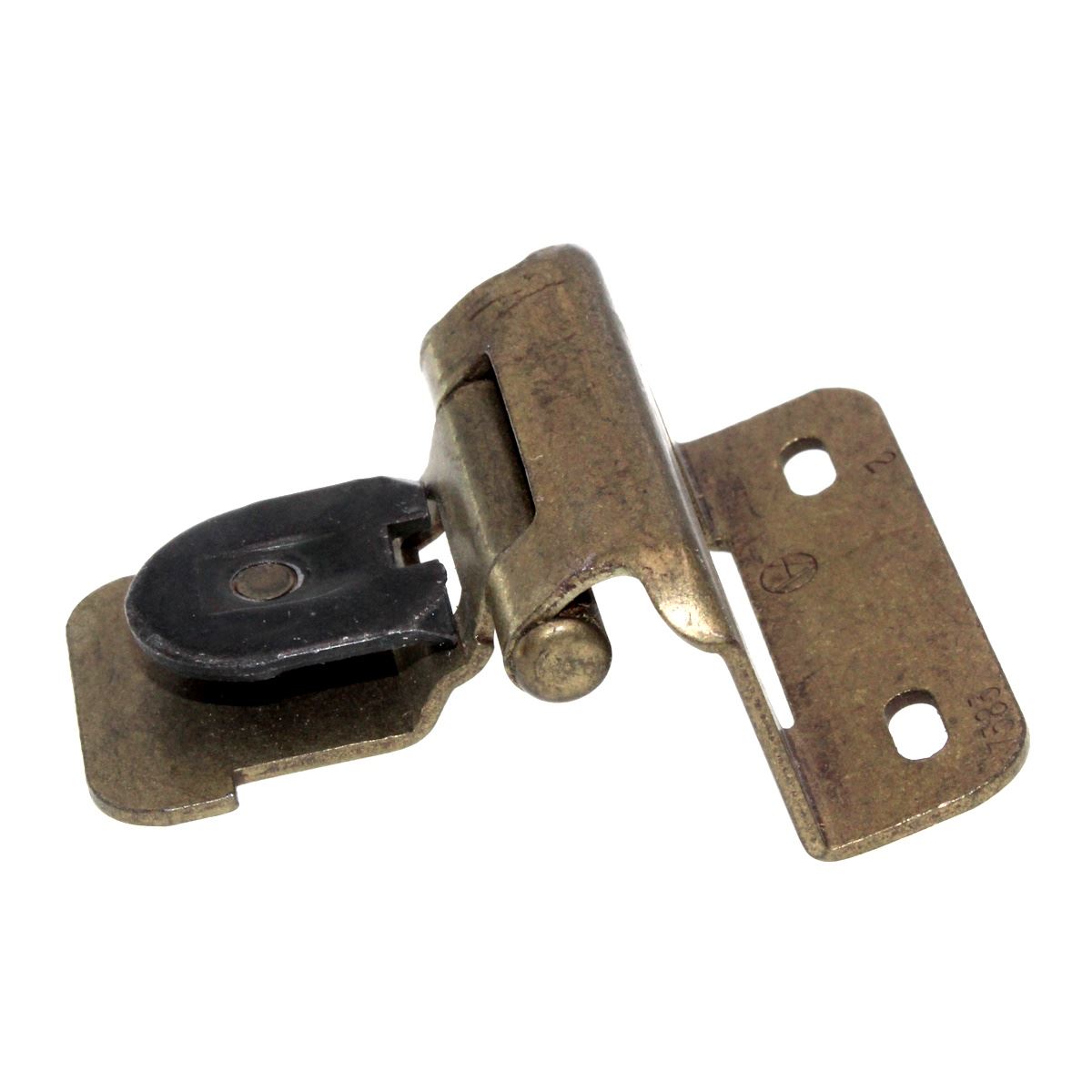 Single Demountable Cabinet Hinge 1/2" Overlay, Burnished Brass CM8720-BB