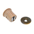 Amerock Tan 3/4" Round Mortise Magnetic Cabinet Door Catch CM9789-PT