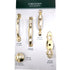 10 Pack Hickory Polished Accents Polished Brass 3"cc Cabinet Handle P554-PB