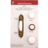 Belwith Products English Cozy Brass 3" Ctr. Cabinet Pull Backplate P273-LP