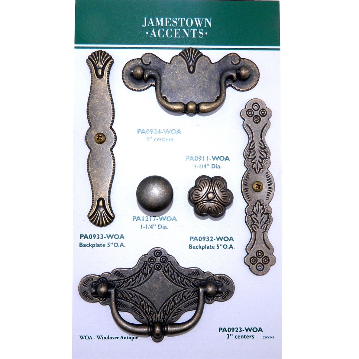 Hickory Hardware Palmetto Windover Antique 1" Mushroom Cabinet Knob Pull PA1217-WOA