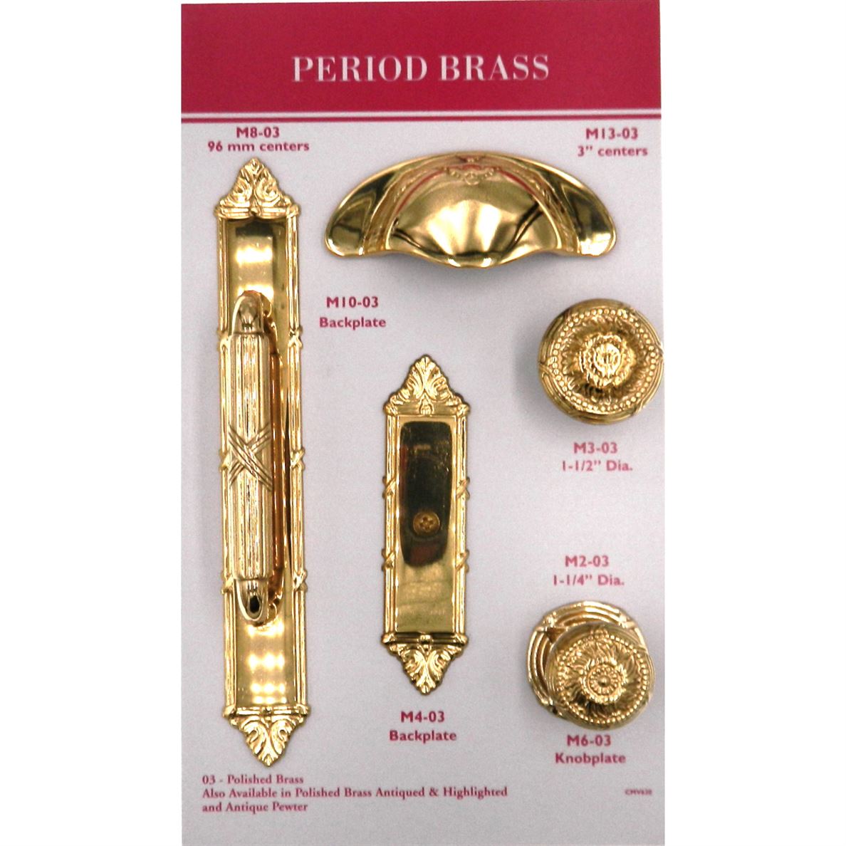 Polished Brass Ribbon & Reed Solid Brass Knob Backplate