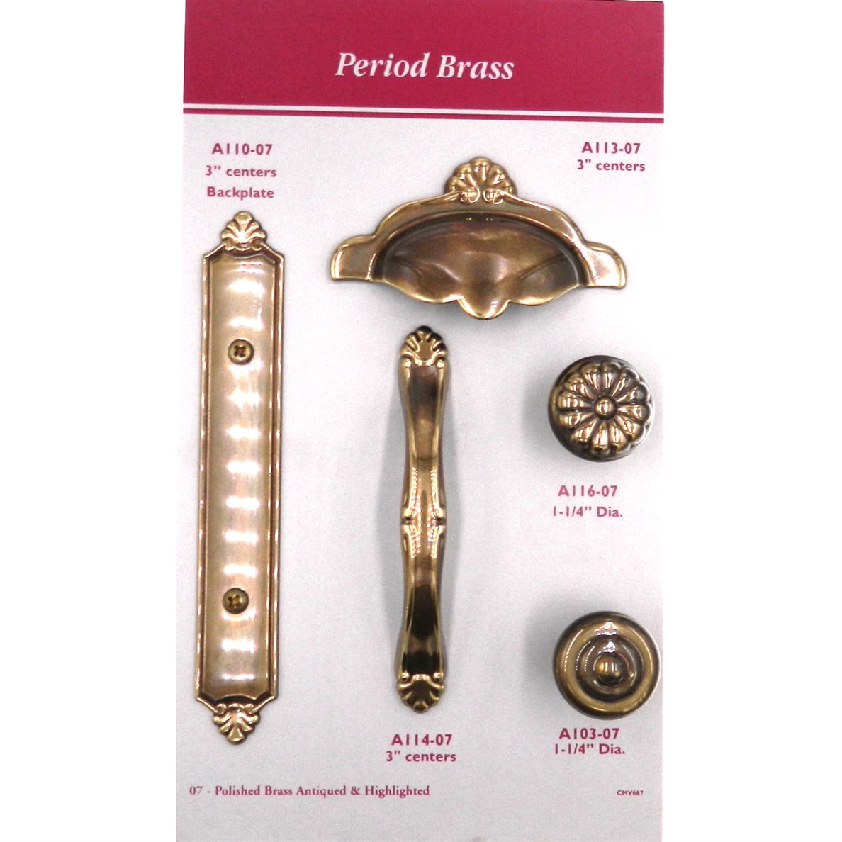 Sherwood Antique Brass Sechel 3 In. CC Solid Brass Drawer Pull, Set of 10