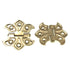 Lawrence Brothers Satin Brass 1 3/8" Butterfly Surface Mount Hinges D1245S-DB