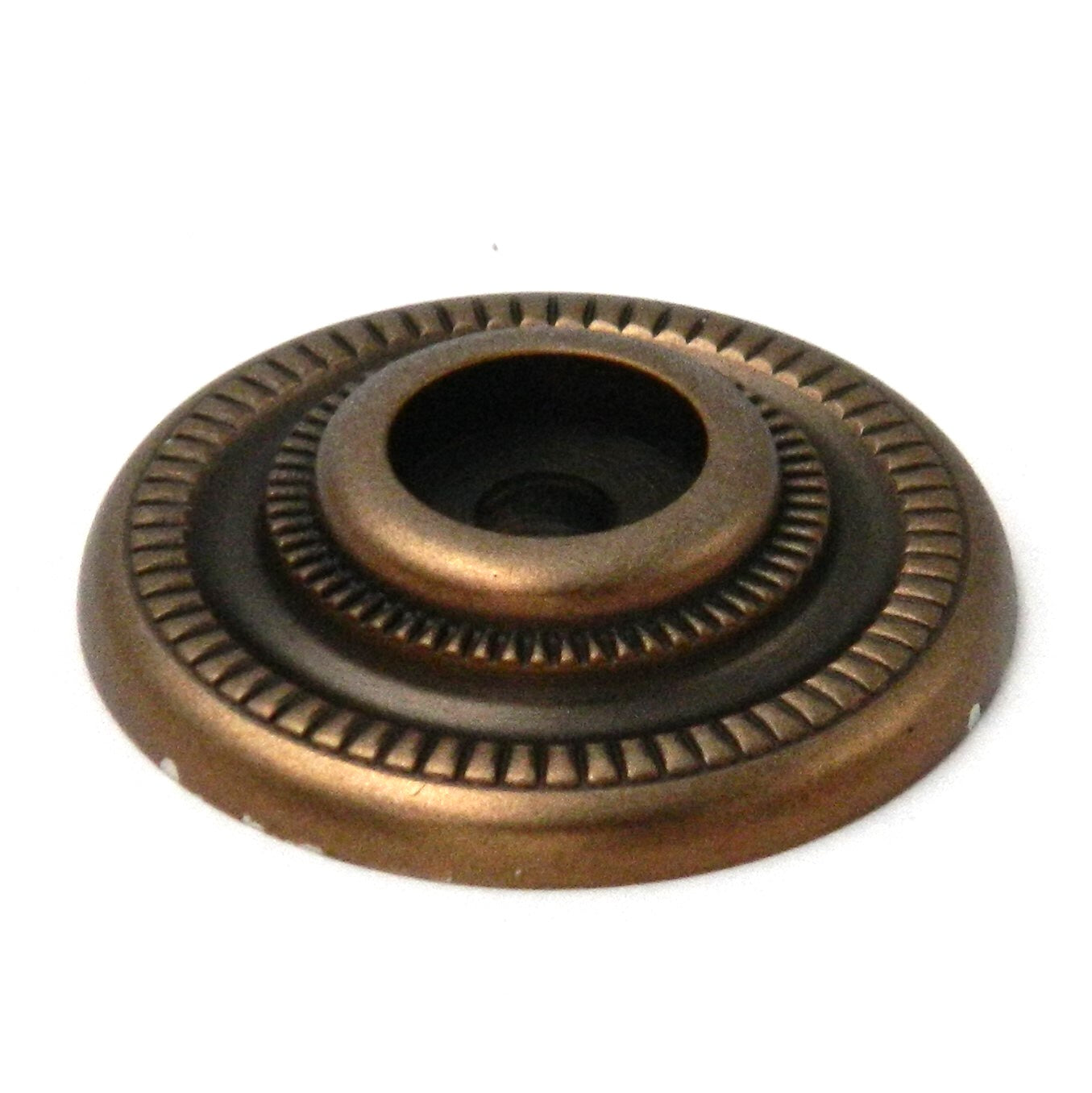 Belwith Keeler Solid Brass Acanthus Wellington Bronze Knob Backplate D6-15R