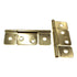 Lawrence Brothers 3 1/2" x 2 3/8" Non-Mortise Hinge Satin Brass 2 Pack D833S-DB