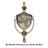 Warwick Classic Traditional Standard Door Knocker, Satin Nickel DA3002SN