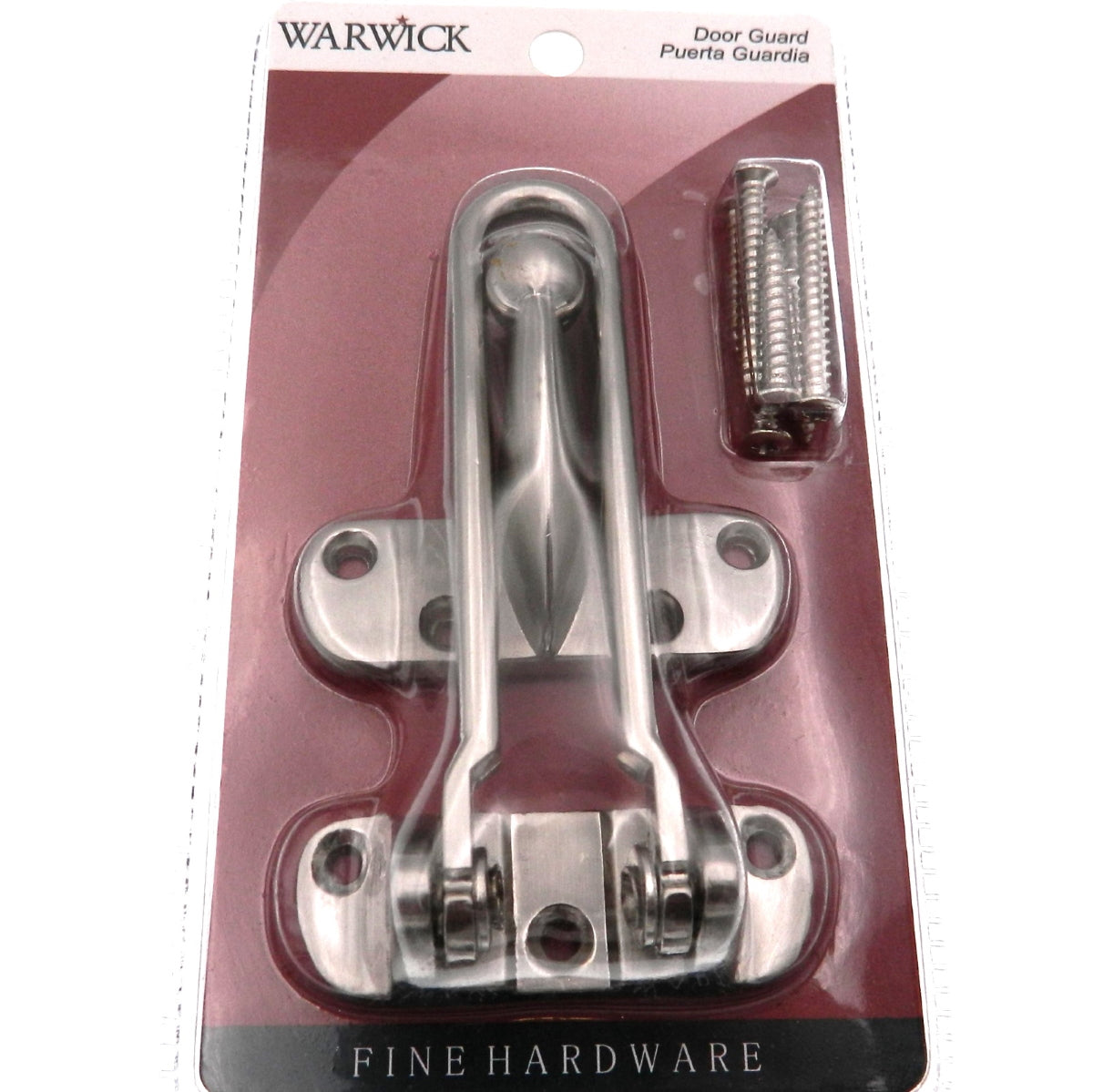 Warwick Swing Bar Door Guard Lock, Satin Nickel DA3006SN