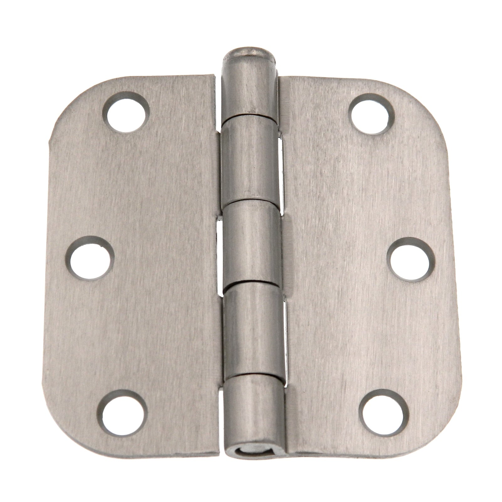 3 Pack Warwick 3" Door Hinge, 5/8" Radius Corner, Satin Nickel DA3010SN