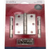 3 Pack Warwick 3" Door Hinge, Square Corner, Satin Nickel DA3011SN