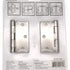 3 Pack Warwick 3" Door Hinge, Square Corner, Satin Nickel DA3011SN