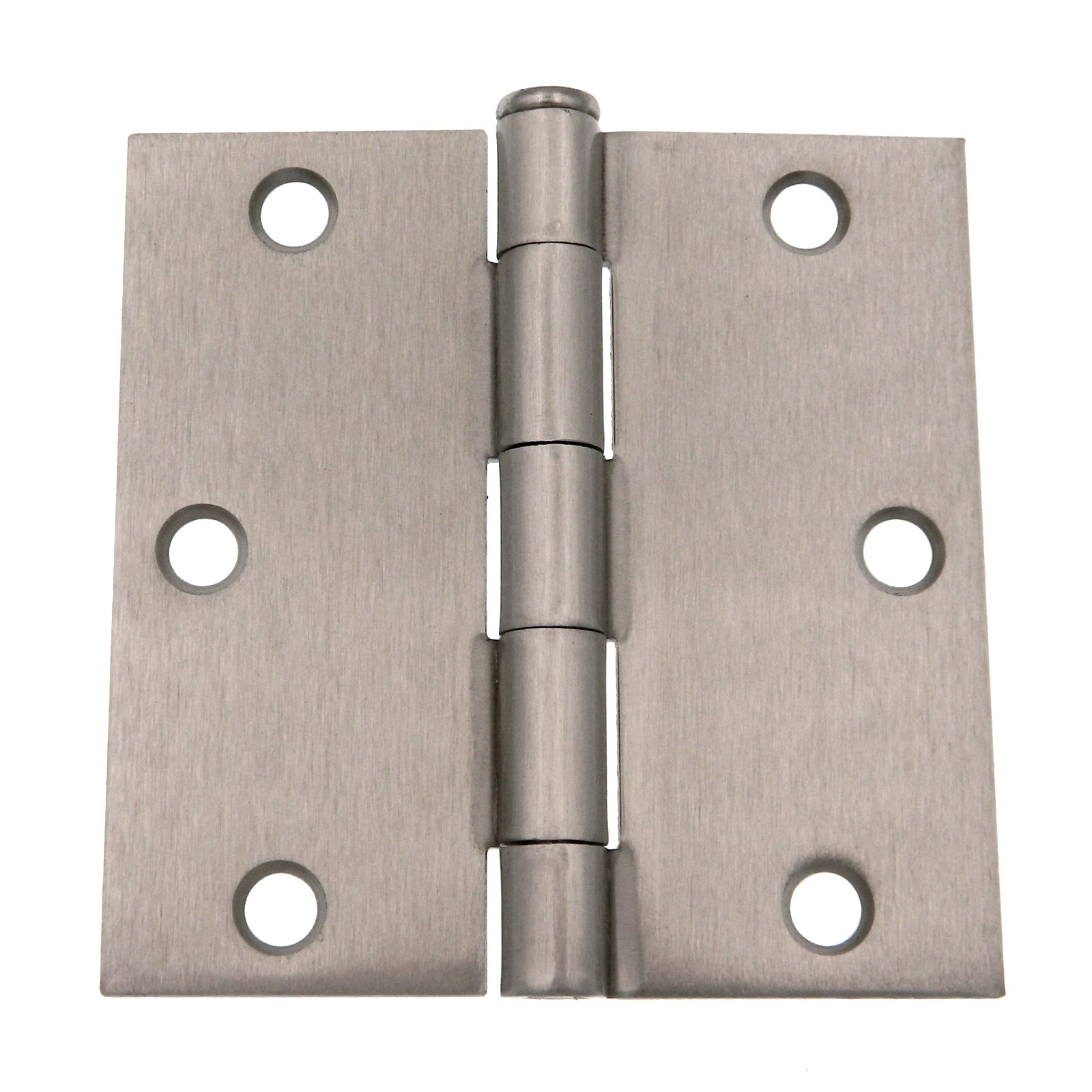 3 Pack Warwick 3 1/2" Door Hinge, Square Corner, Satin Nickel DA3013SN